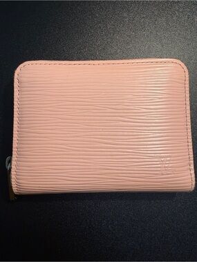 Louis Vuitton Epi Pink Women's Zip-Around Textured Leather Wallet